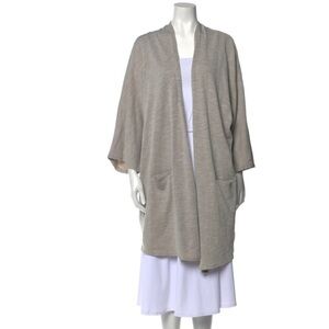 DONNI. GEY STRIPE CARDIGAN